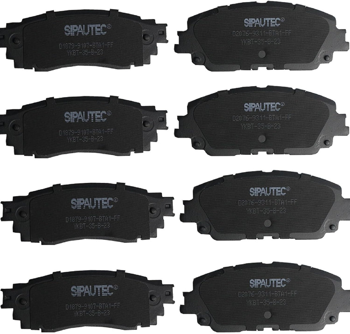 SIPAUTEC Ceramic Brake Pads for 2018-2022 Toyota Camry & More