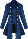 Women's Renaissance Gothic Coat Medieval Pirate Steampunk Jacket
