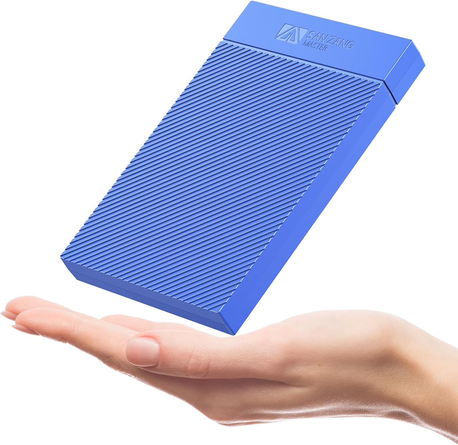 High-Speed 2.5 HDD/SSD Enclosure - UASP Trim, USB 3.1 Gen 1, Blue