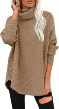 DOROSE Women's Oversized Turtleneck Pullover Tunic Sweater - Cozy