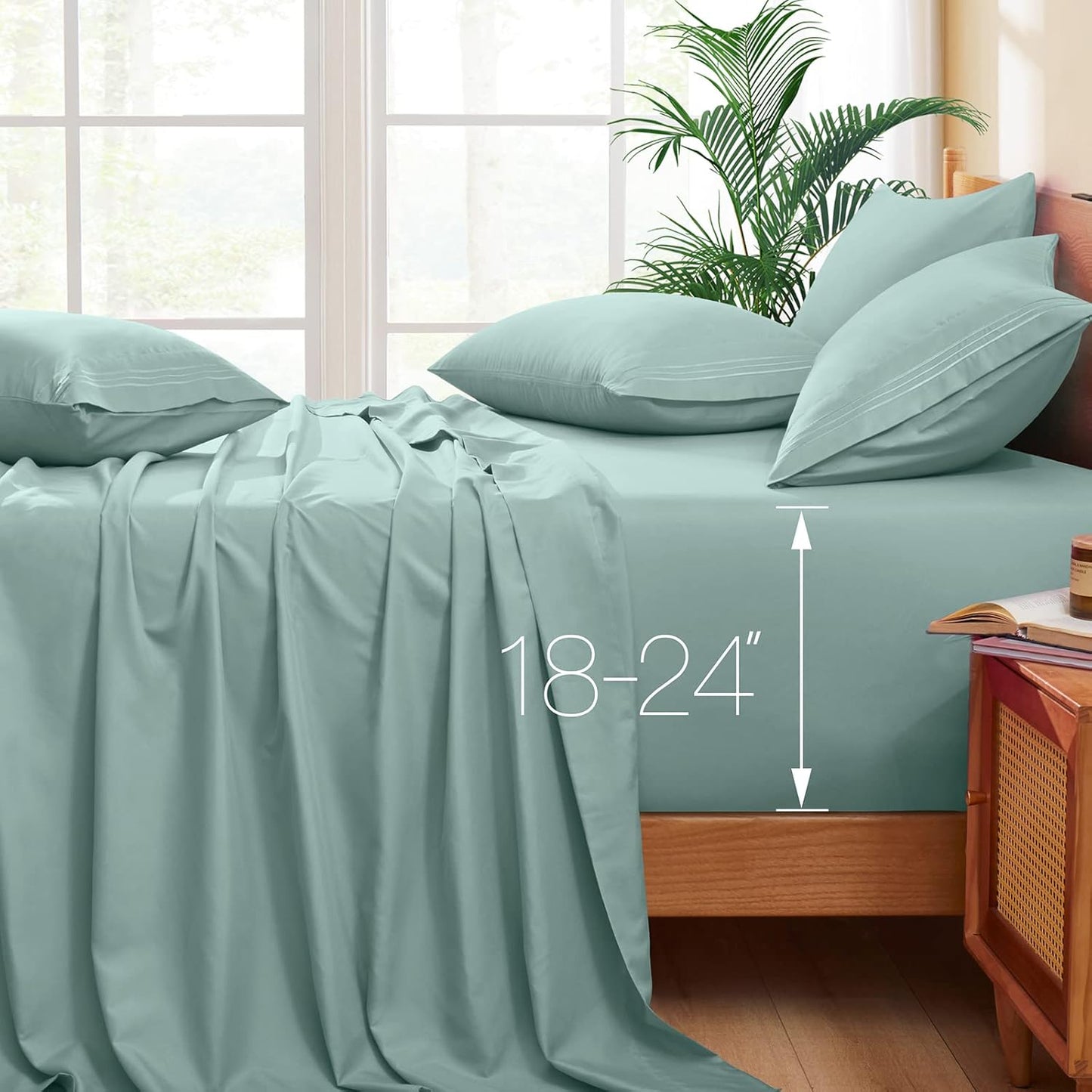 Horbaunal Extra Deep Pocket King Sheets for Ultimate Comfort