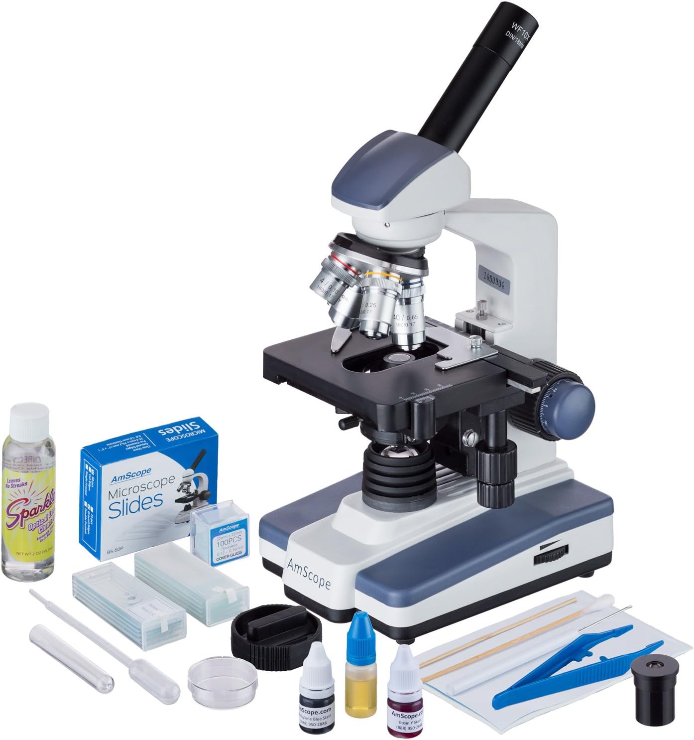 AmScope M620C-SP14-CLS-50P100S Digital Monocular Microscope