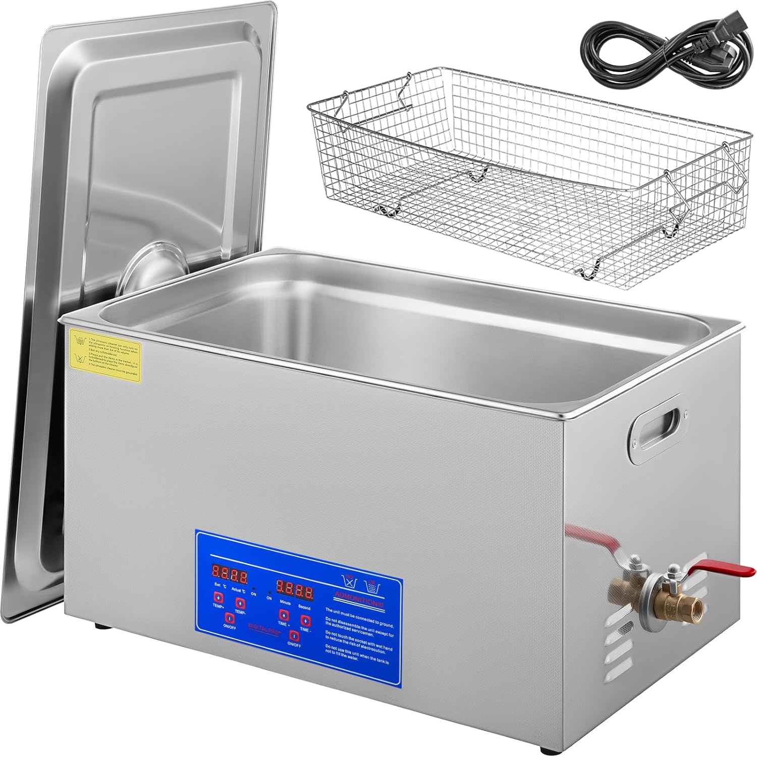VEVOR 22L Industrial Sonic Cleaner with Digital Timer