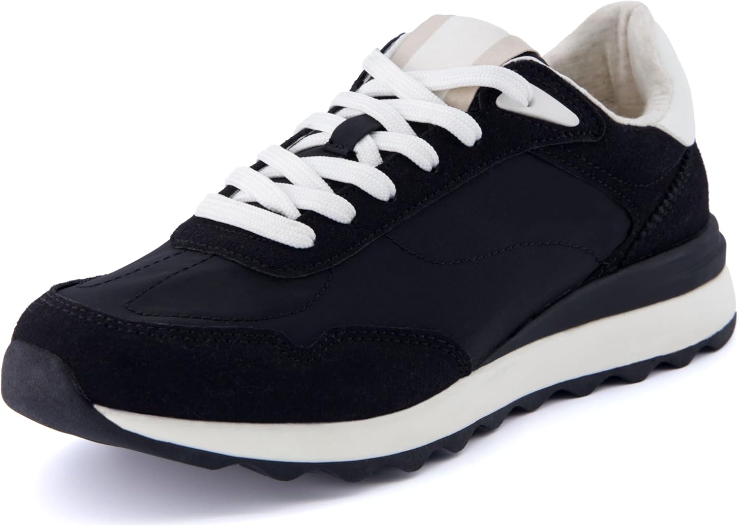 CUSHIONAIRE Women's Kicks Lace Up Nylon Sneaker for Comfort