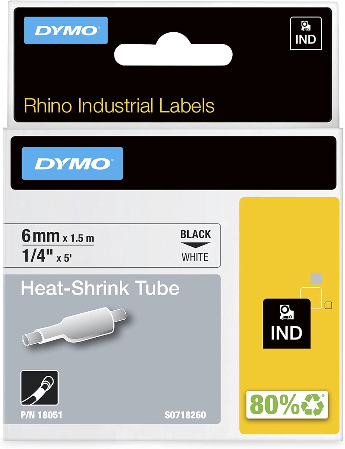 DYMO Rhino Industrial Heat-Shrink Labels for Tough Environments