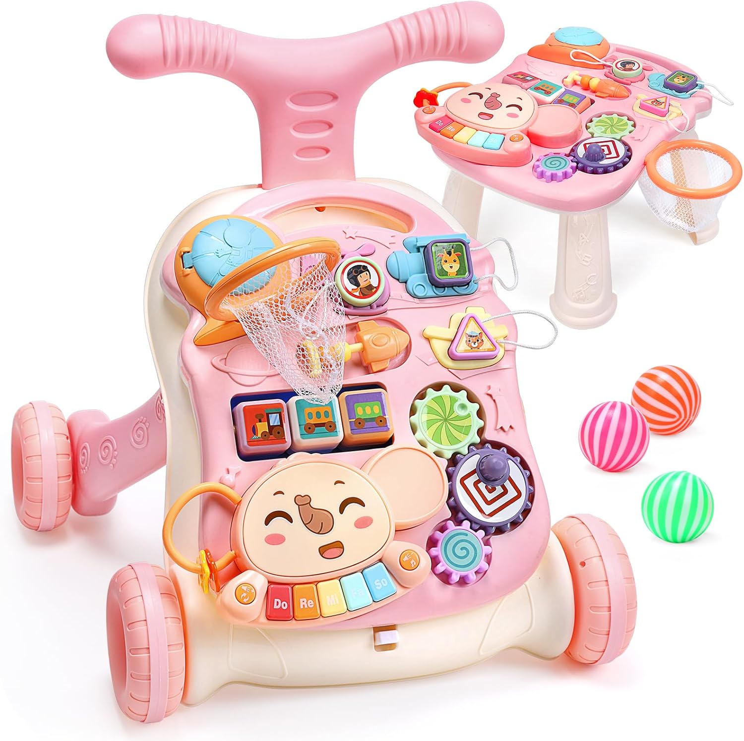 CUTE STONE 2-in-1 Baby Walker: Learn to Walk Easily!
