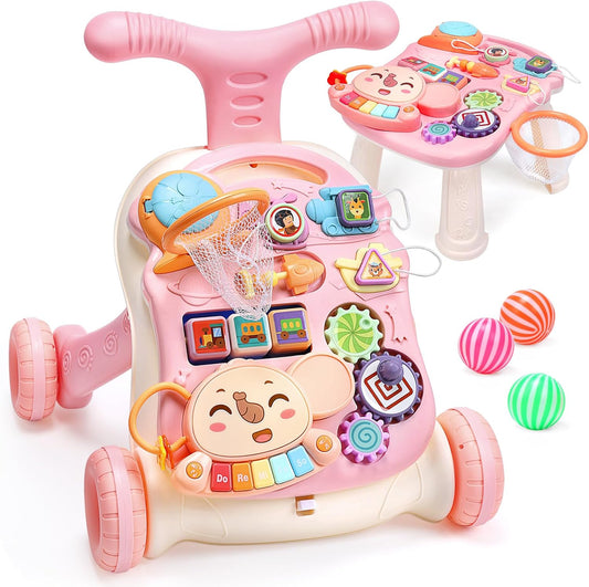 CUTE STONE 2-in-1 Baby Walker: Learn to Walk Easily!