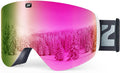 ZIONOR X11 Ski Goggles Magnetic Cylindrical Snowboard Goggles - Quick