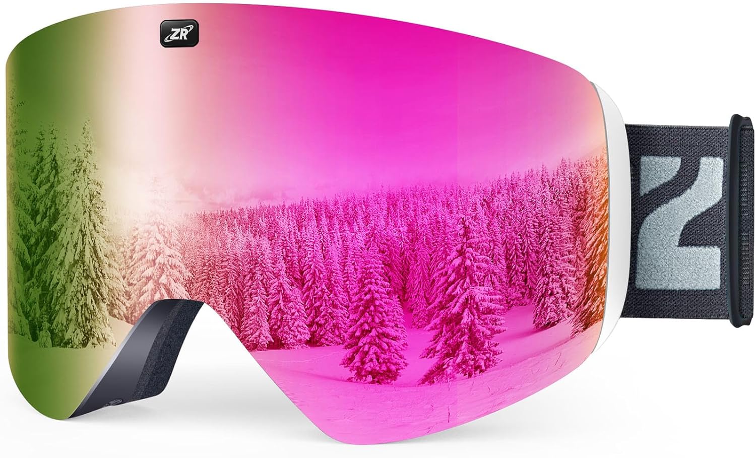 ZIONOR X11 Ski Goggles with Magnetic Lens System for All Conditions