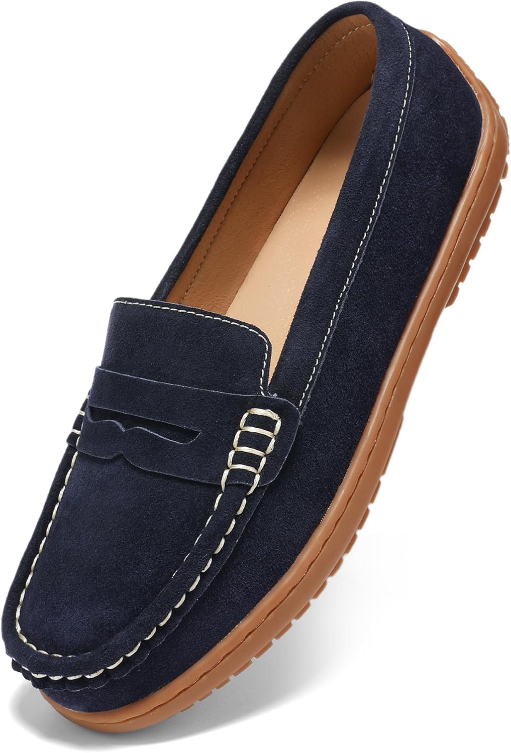 BEAUSEEN Women's Penny Loafers Slip-On for All-Day Comfort