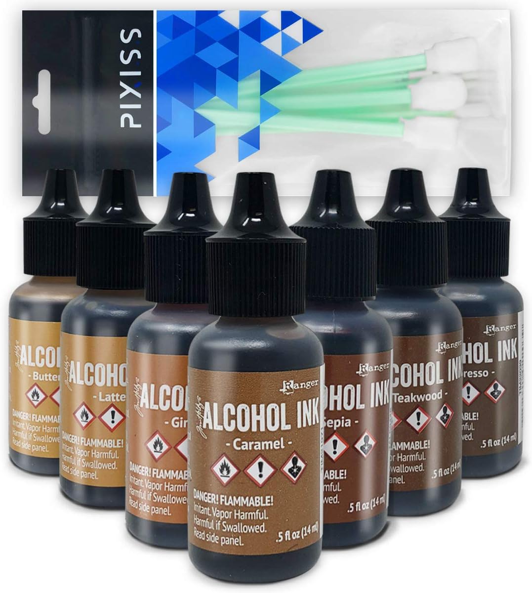 Brown Alcohol Inks Set for Vibrant Crafting Projects