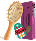 Bamboo Hair Brush 8 Pack for Hair Growth and Scalp Massage - Bulk Set
