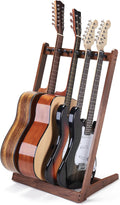 Musbeat Black Walnut Guitar Stand - 5-in-1 Space Saver