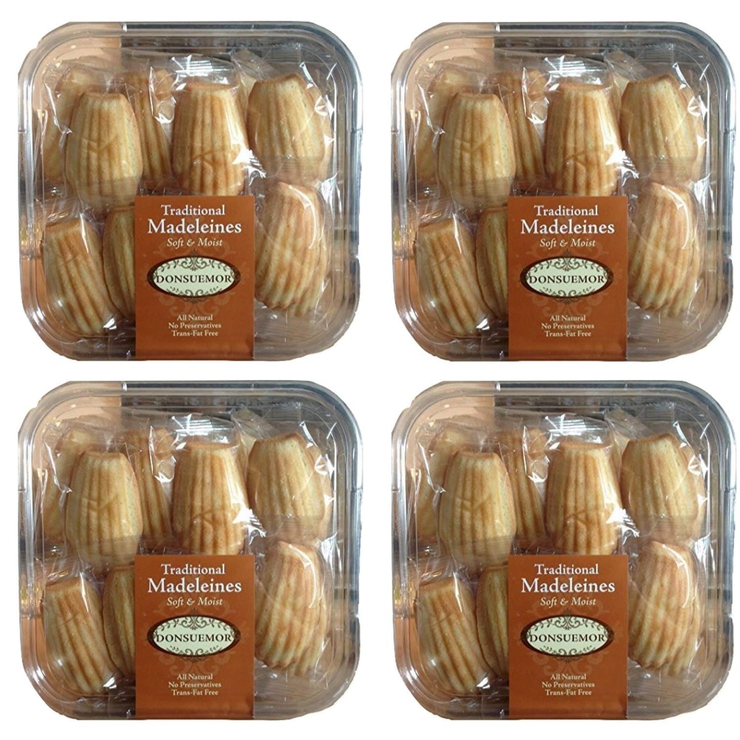 Donsuemor Traditional French Madeleines Individually Wrapped Treats