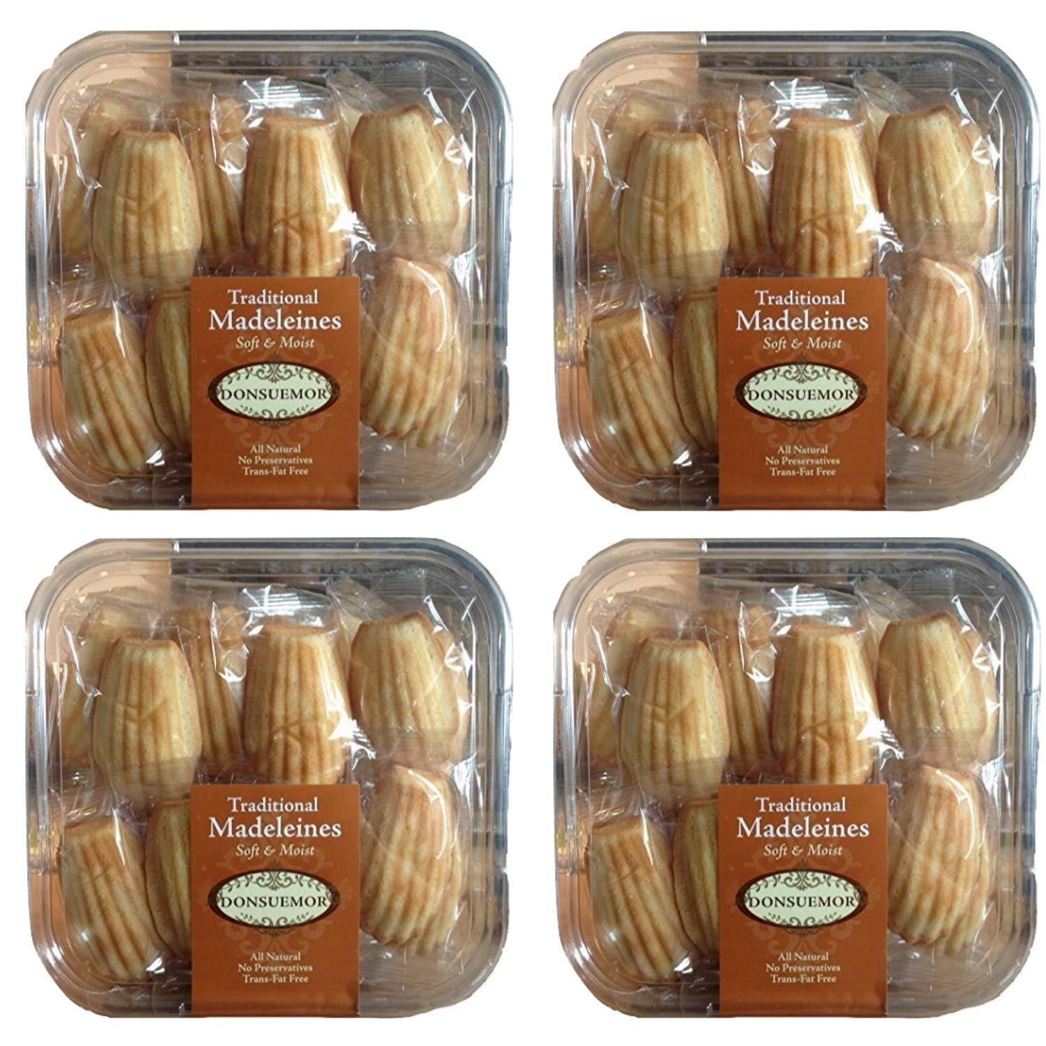 Donsuemor Traditional French Madeleines Individually Wrapped Treats