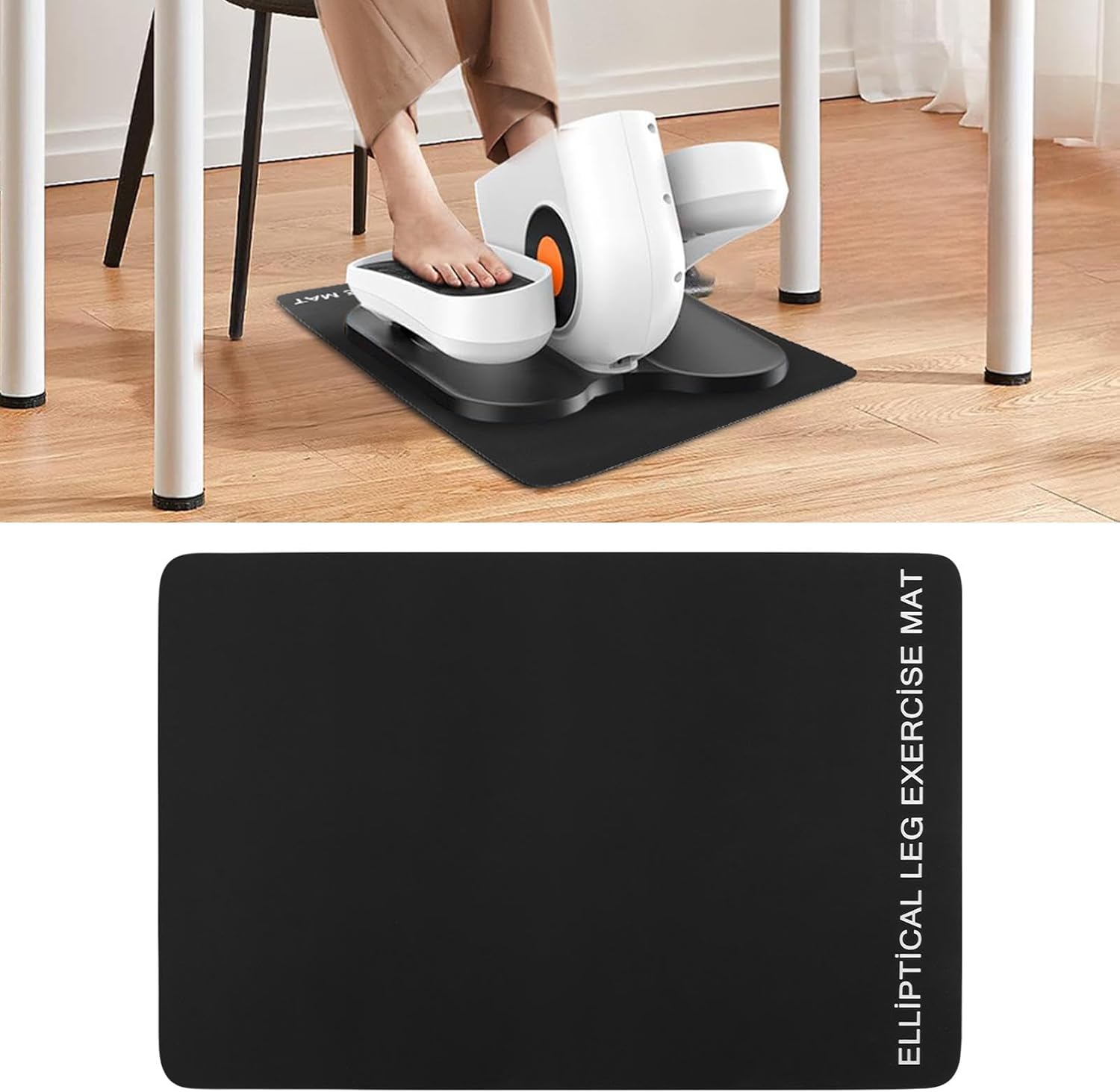Non-Slip Ellipse Machine Mat for Safe Workouts