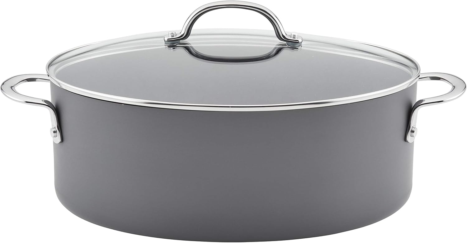 Rachael Ray 80090 Nonstick Cookware Oval Pasta Pot for Easy Meals