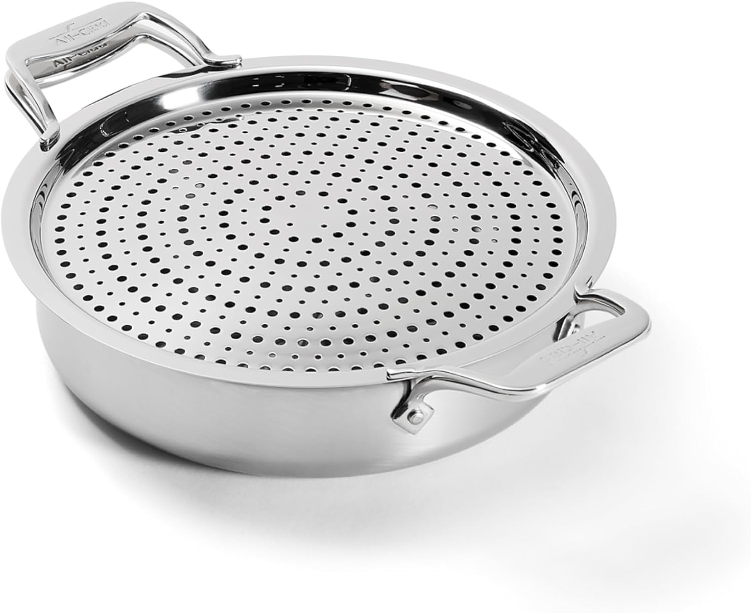 All-Clad D5 4-Quart Sauteuse with Strain & Splatter Guard