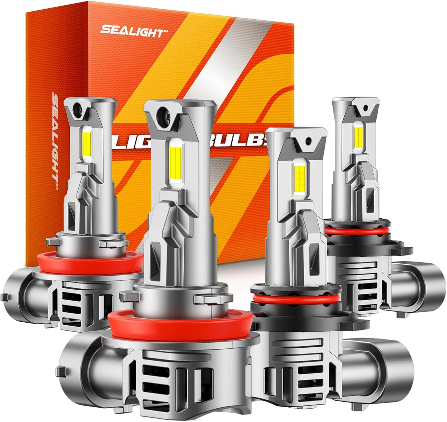 SEALIGHT 9005 H11 Bulbs Combo - 800% Brighter Fog Lights