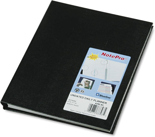 Blueline Undated Daily Planner for Efficient Planning
