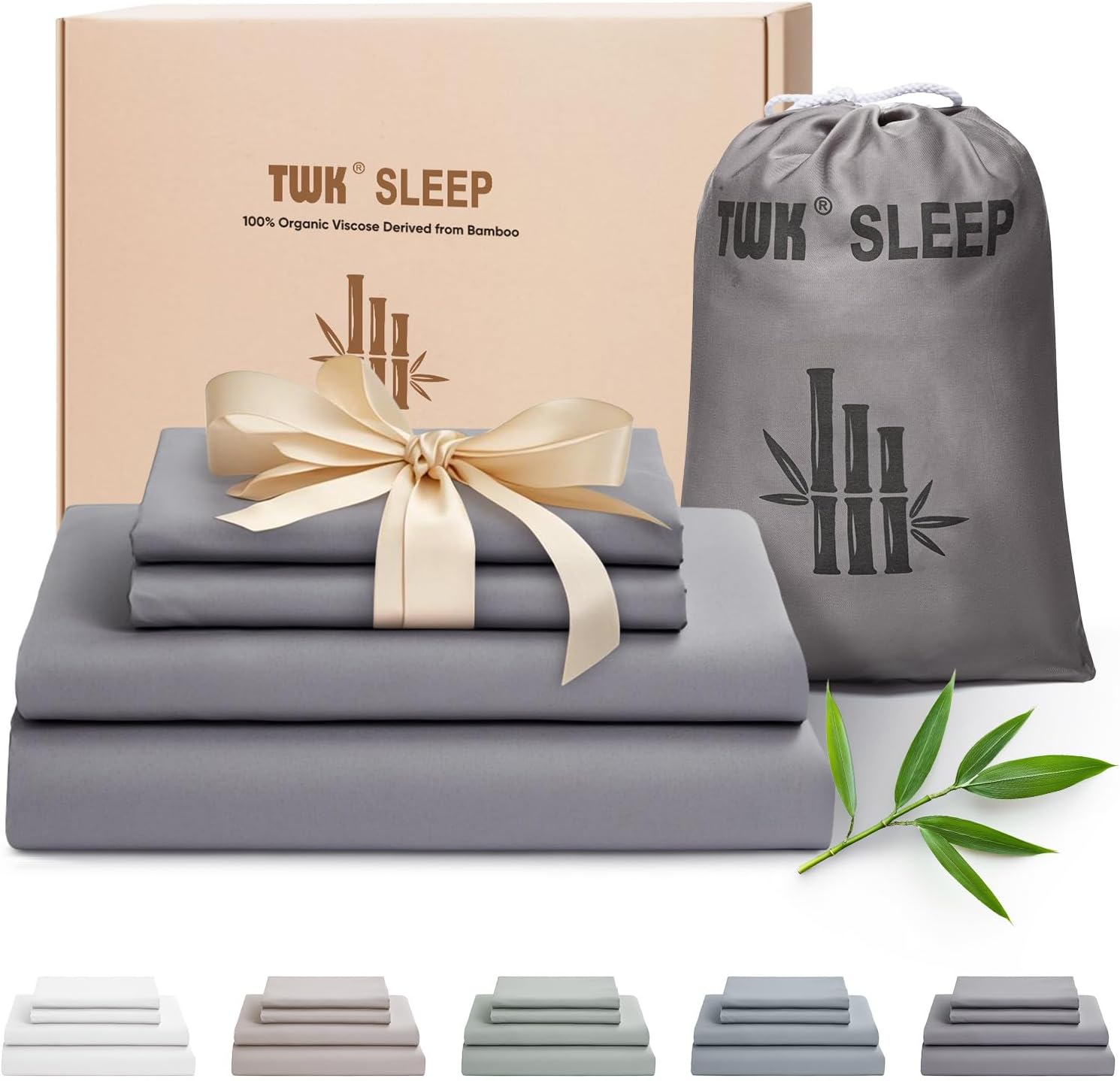 Luxury Cooling Bamboo Viscose Sheet Set for King Size Beds