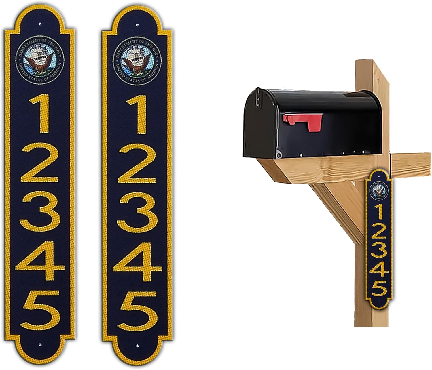 Reflective Mailbox Numbers Plaques for Customization and Durability
