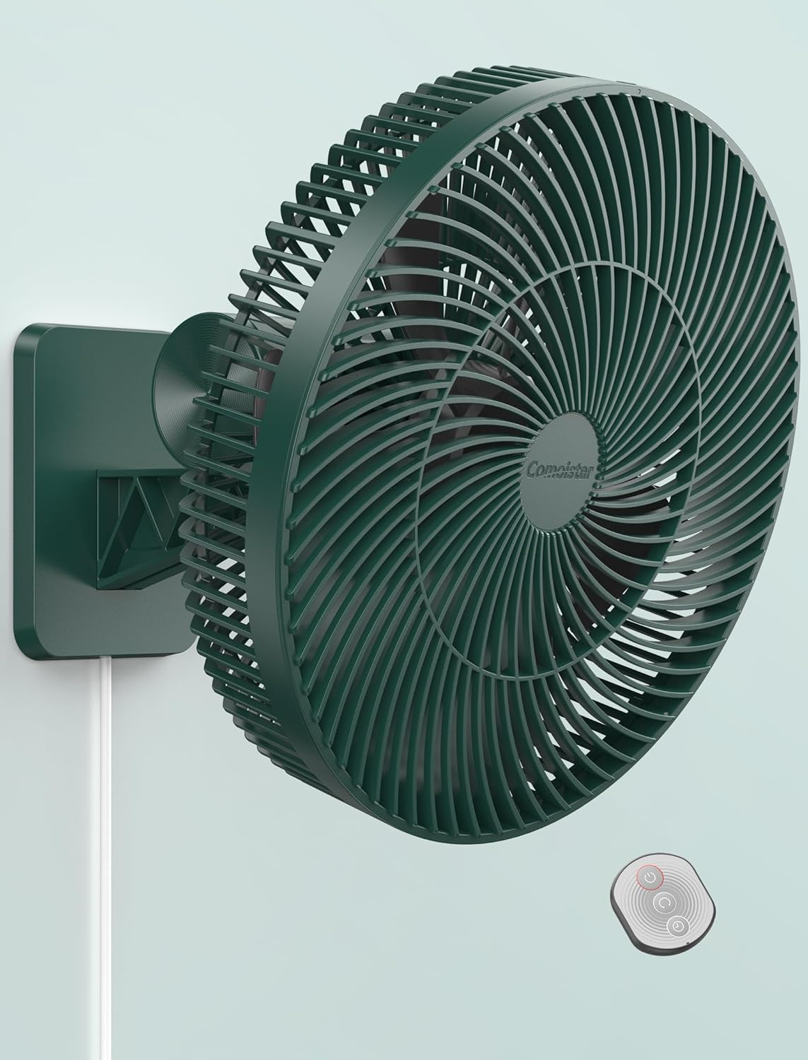 12 Inch Wall Mount Oscillating Fan with Remote for Custom Comfort
