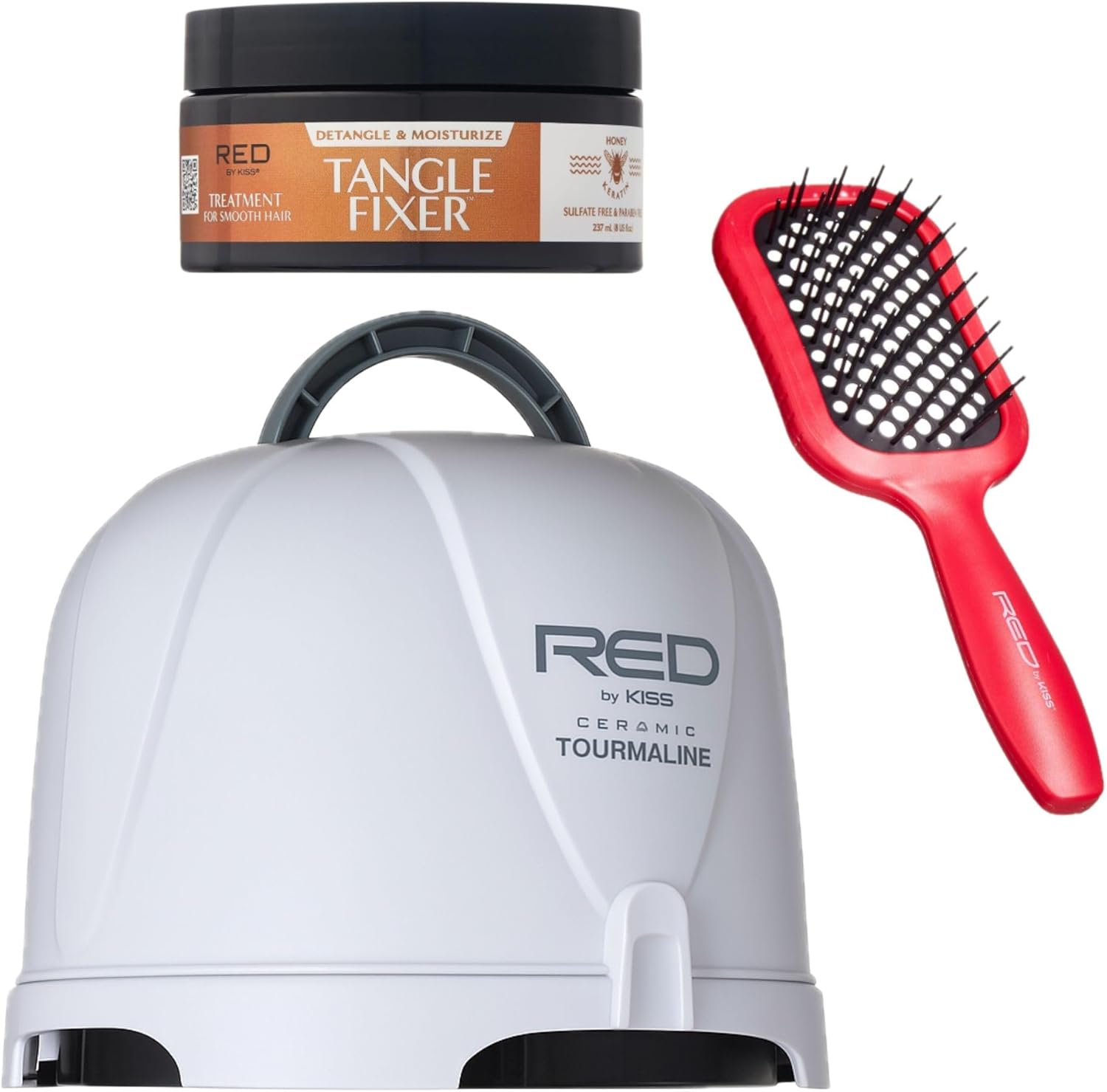 Red by Kiss Professional Hair Care Bundle for All Hair Types