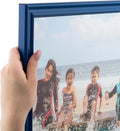 16x24 Inch Blue Picture Frame - Custom 17.5 x 25.5 in Wood Frame