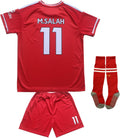 Mo. Salah #11 Kids Soccer Jersey Set for Young Fans