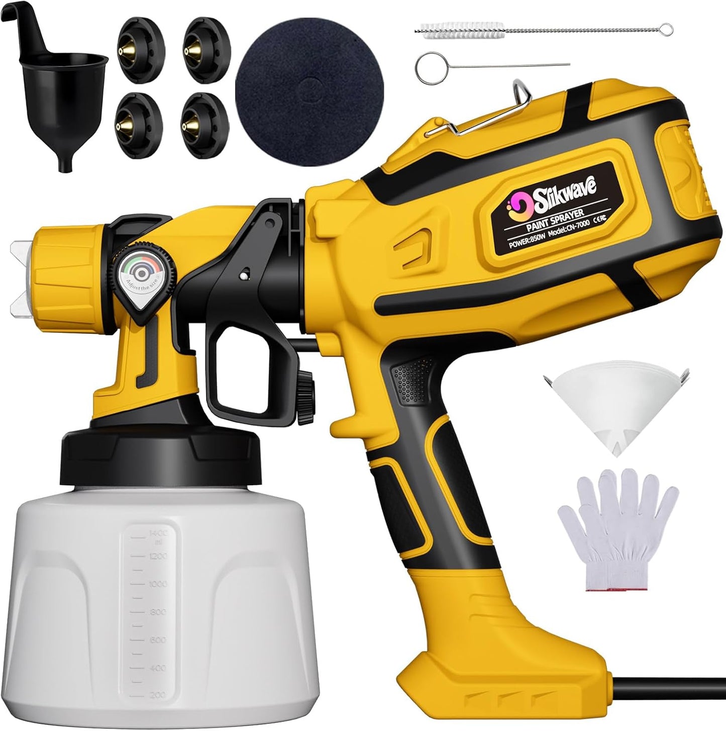 Paint Sprayer 850W HVLP Spray Gun for Fences and Walls