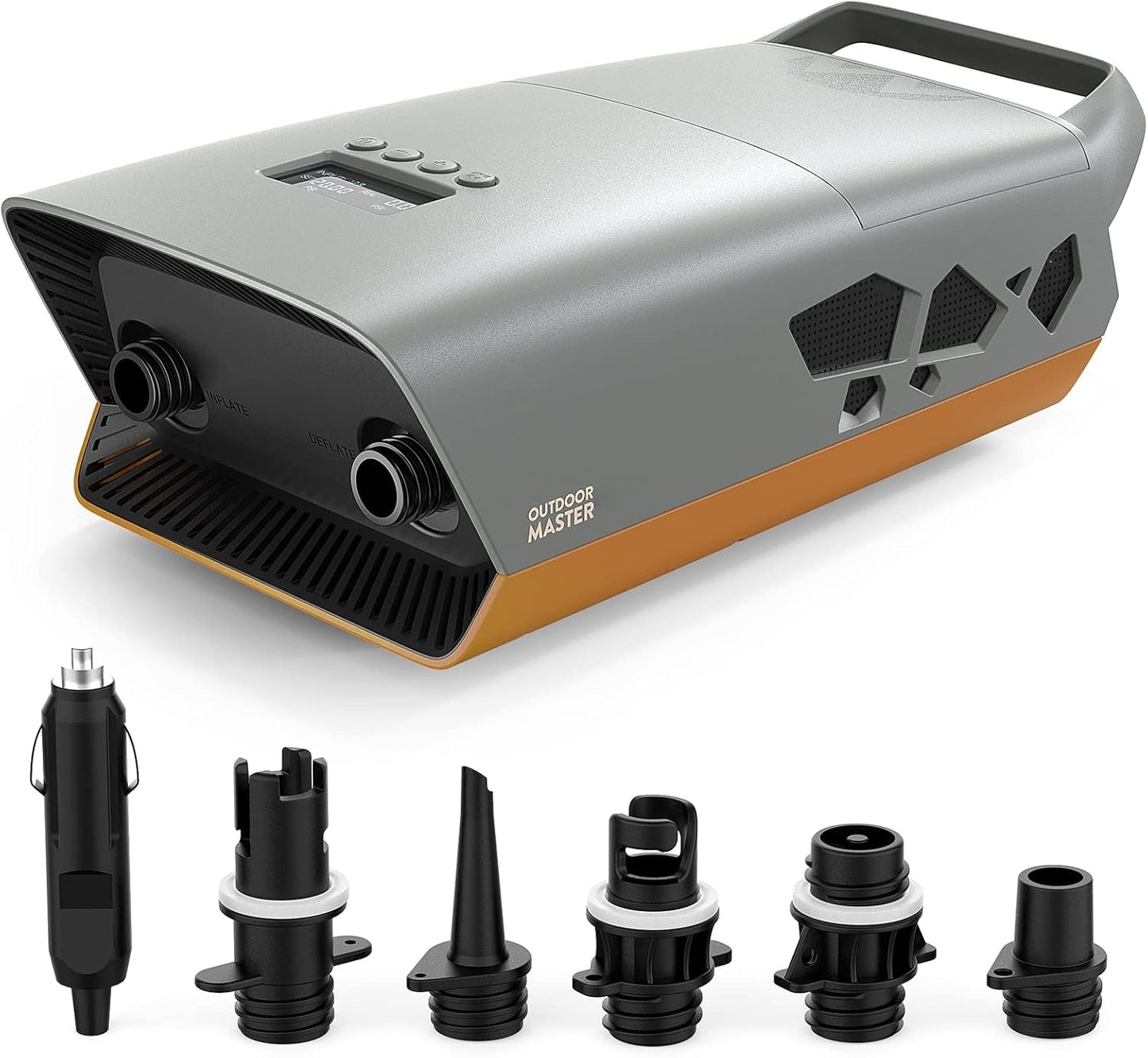 OutdoorMaster High Pressure SUP Pump, Intelligent Dual Stage, Deflation Function