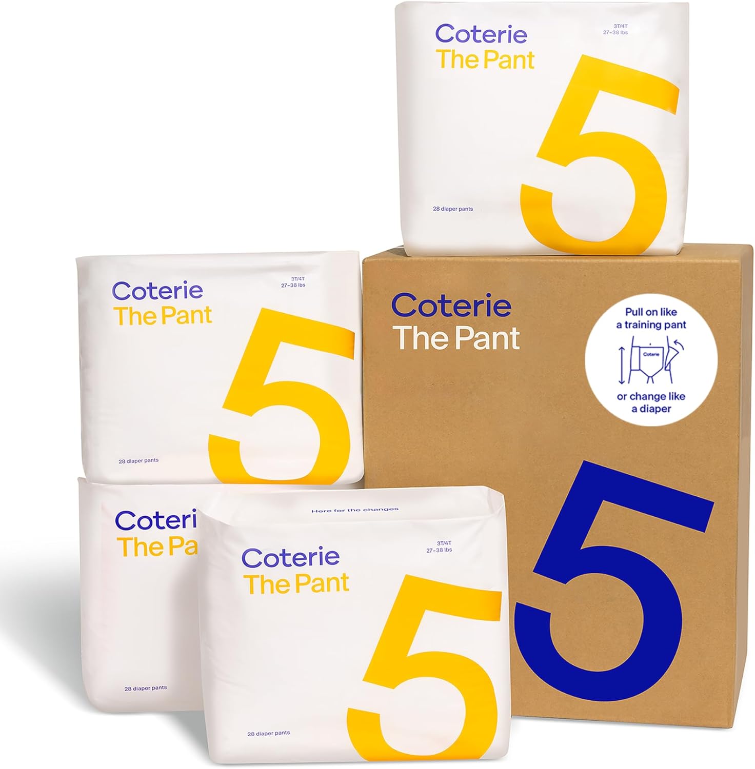 Coterie The Pant Size 5 Refastenable Training Pants for Kids