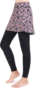 ANIVIVO Skirted Legging for Women - Tennis and Yoga Skort Leggings Gym