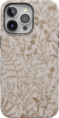 Casely iPhone 15 Pro Max Case Beige Garden - Neutral Floral Protection