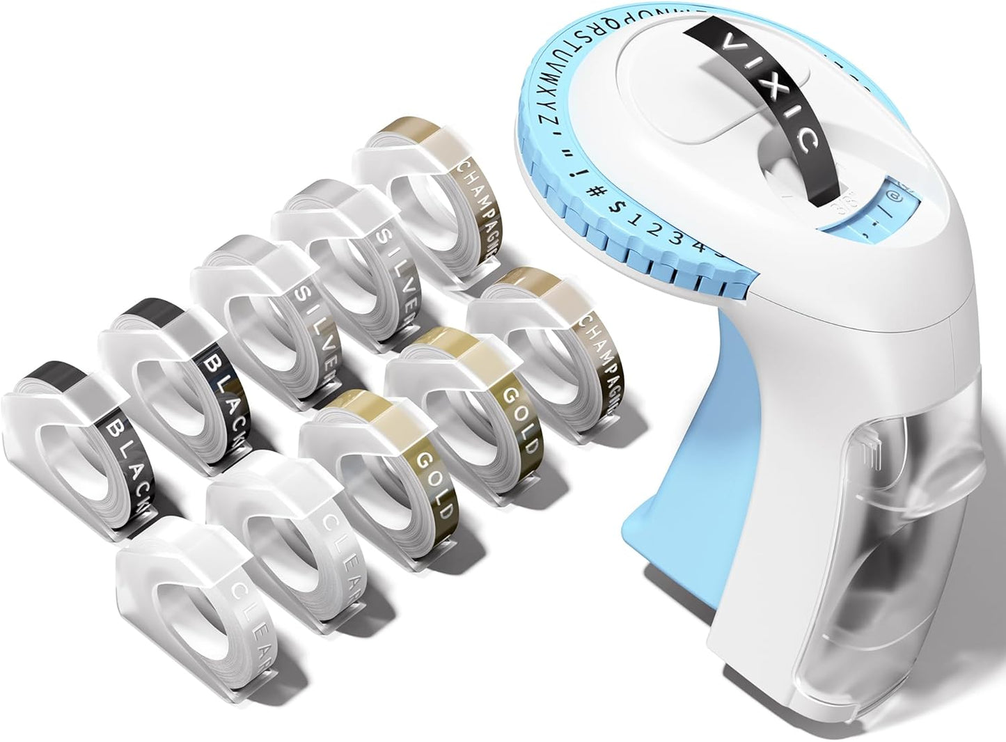 Portable 3D Embossing Label Maker with 10 Tapes - Organize Effortlessly!