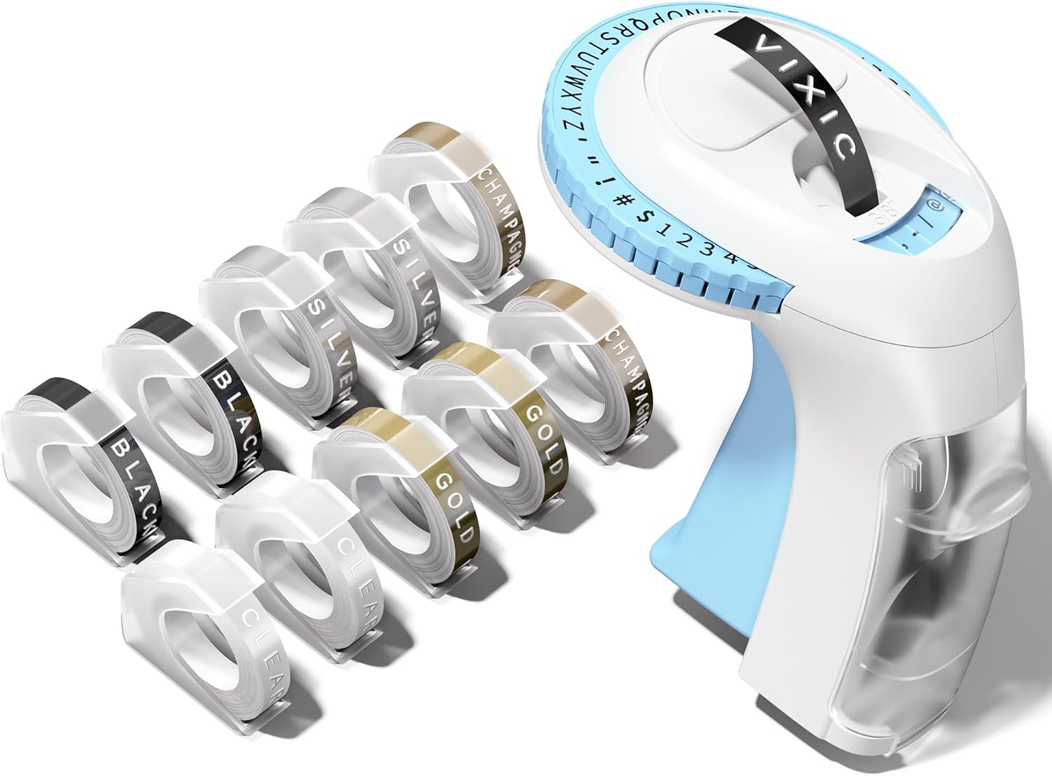 Portable 3D Embossing Label Maker with 10 Tapes - Organize Effortlessly!
