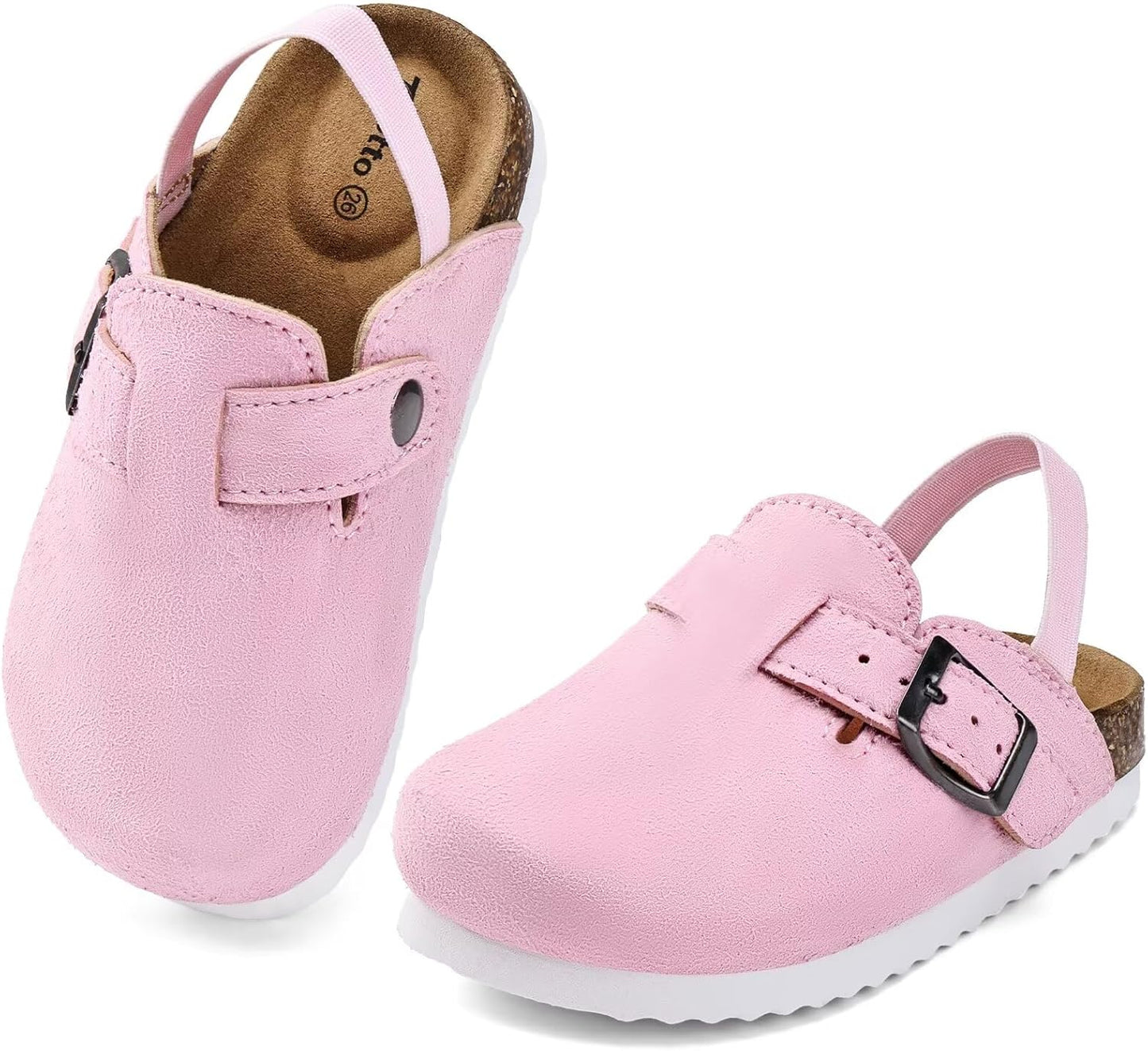 Torotto Kids Suede Clogs with Arch Support for Comfort & Style