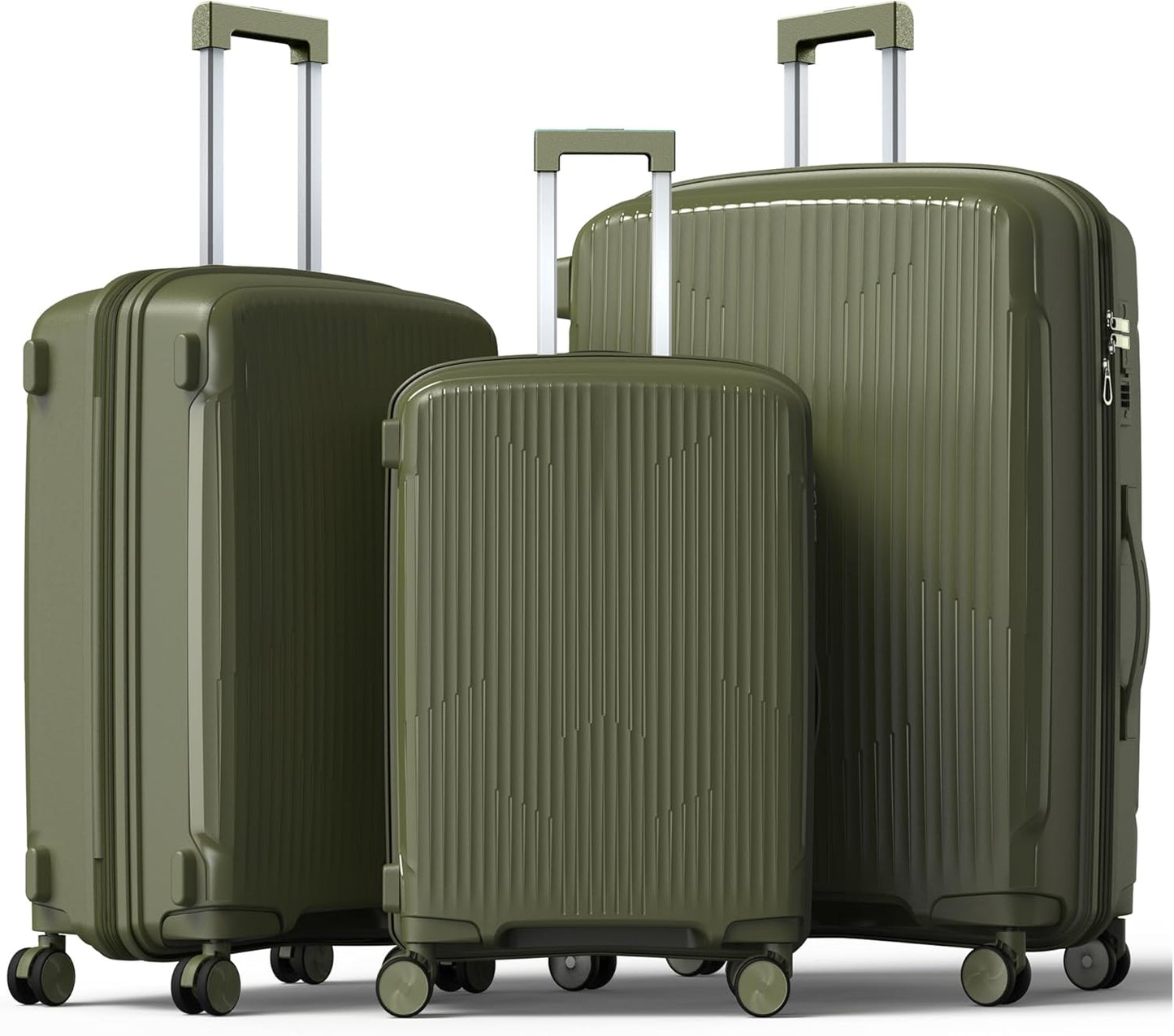 Nazhura Luggage Set: 3-Piece Hardside Suitcase Collection