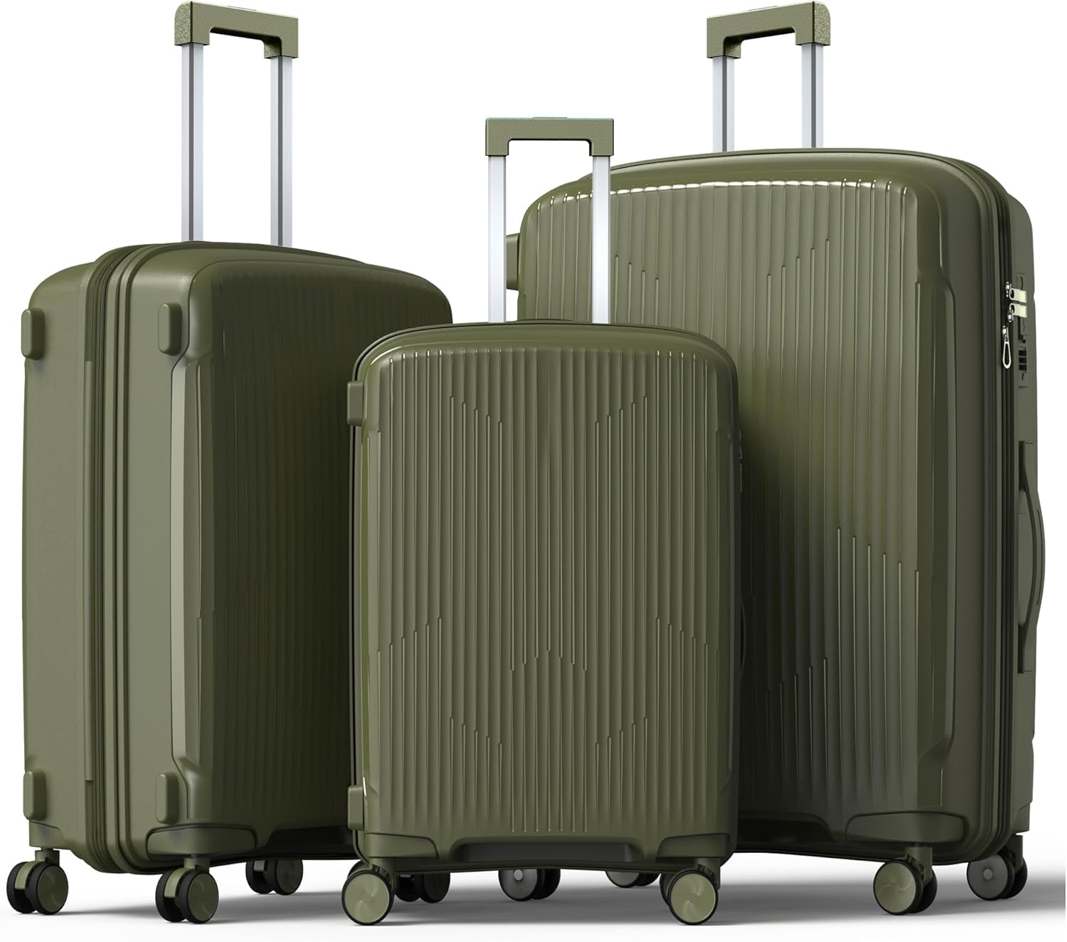 Nazhura Luggage Set: 3-Piece Hardside Suitcase Collection