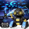 Robot Toys for Kids Black RC Robot with Gesture Control - Star