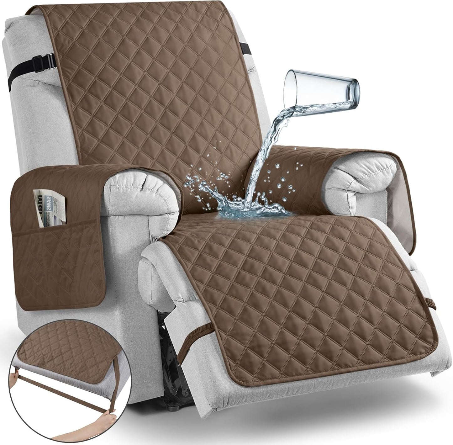 TAOCOCO Waterproof Recliner Chair Covers for Pets and Kids