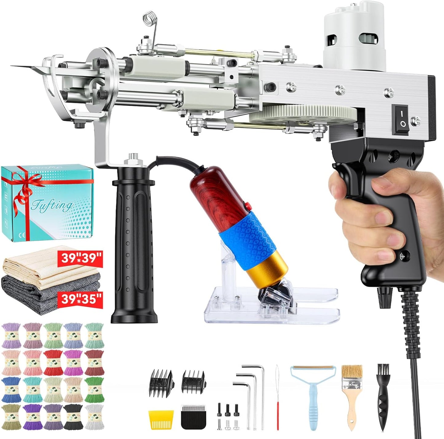 Riiai Tufting Gun Starter Kit for Easy Rug Making and Crafting