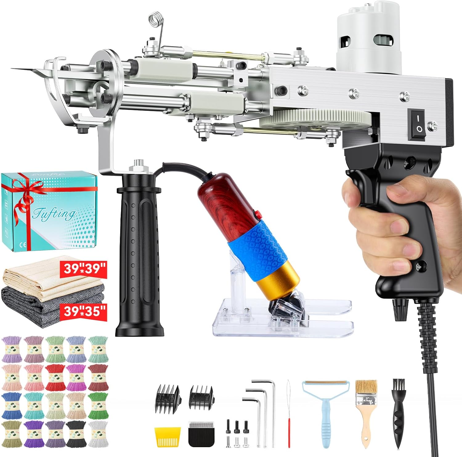 Riiai Tufting Gun Starter Kit for Easy Rug Making and Crafting