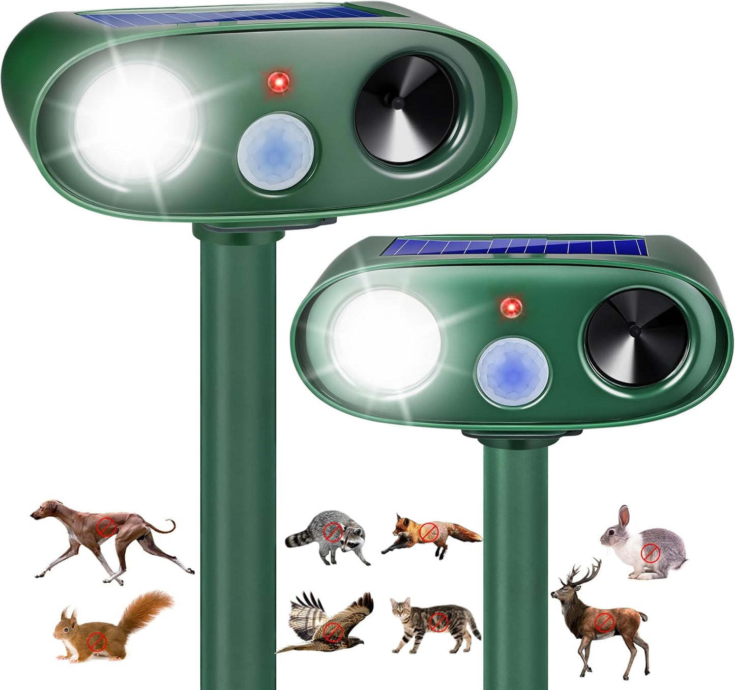 2025 Cat Repellent Solar Ultrasonic Animal Repellent Device