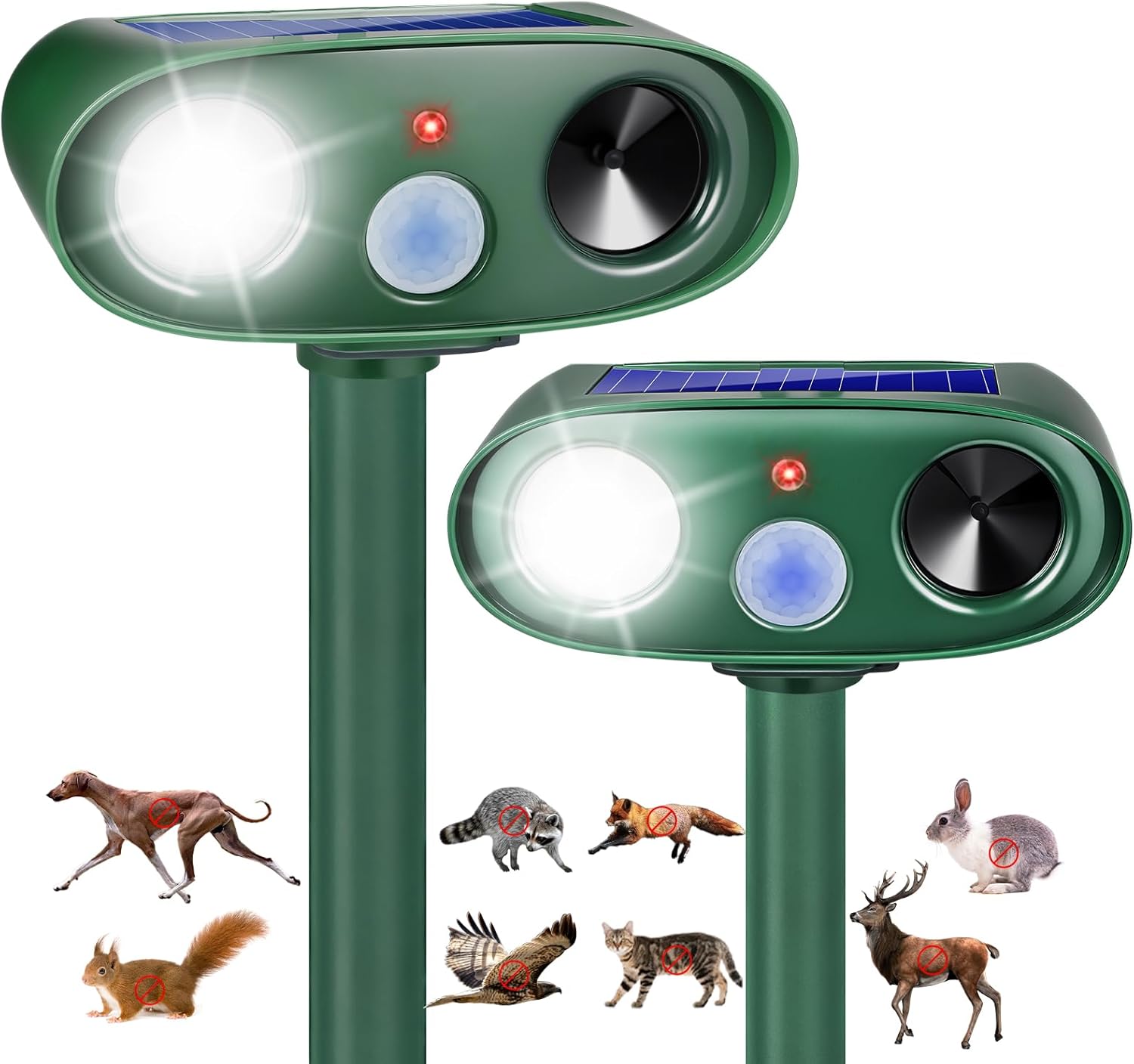 2025 Cat Repellent Solar Ultrasonic Animal Repellent Device