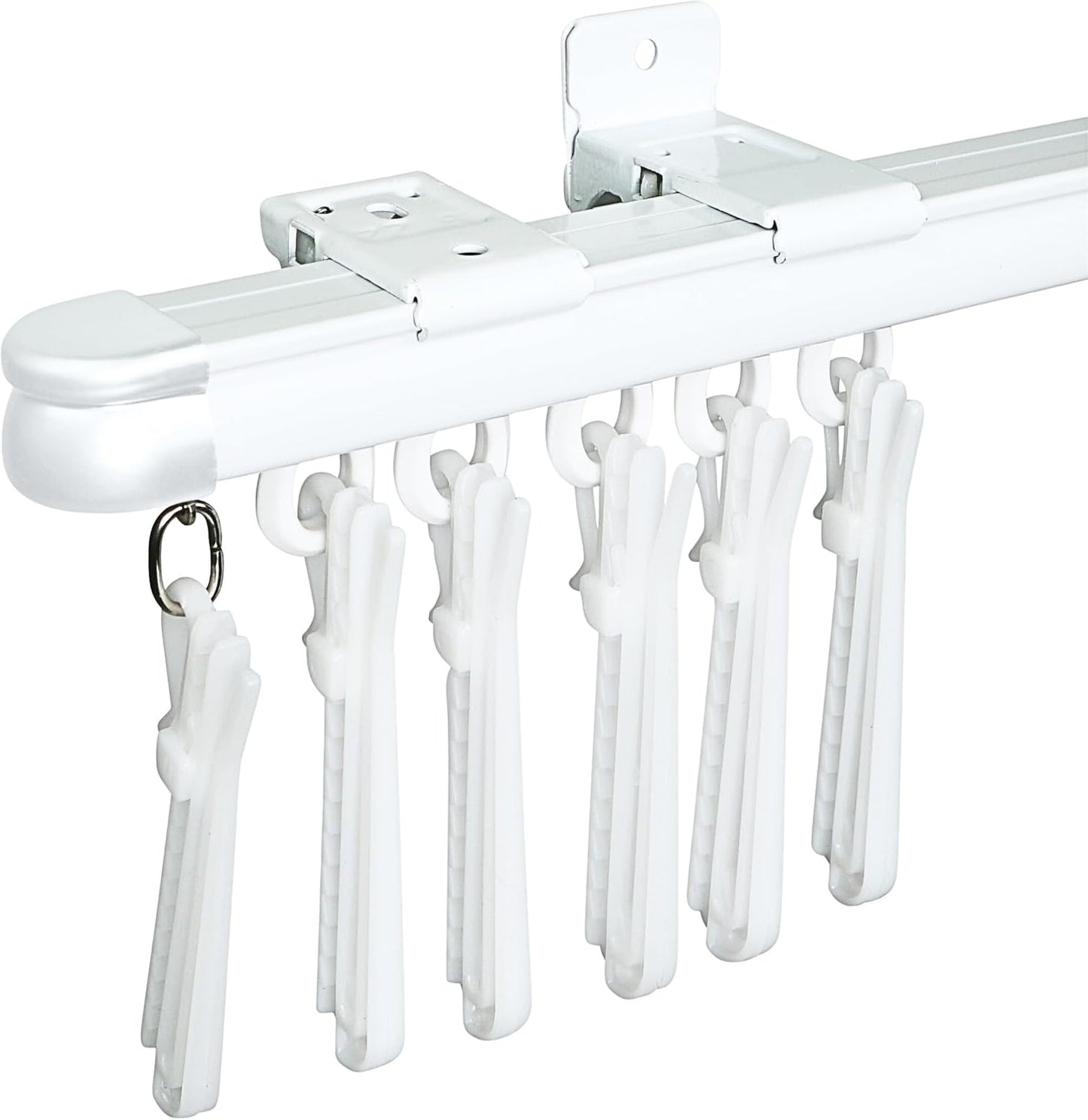 Multipurpose Curtain Track | Extendable | Heavy Duty | White