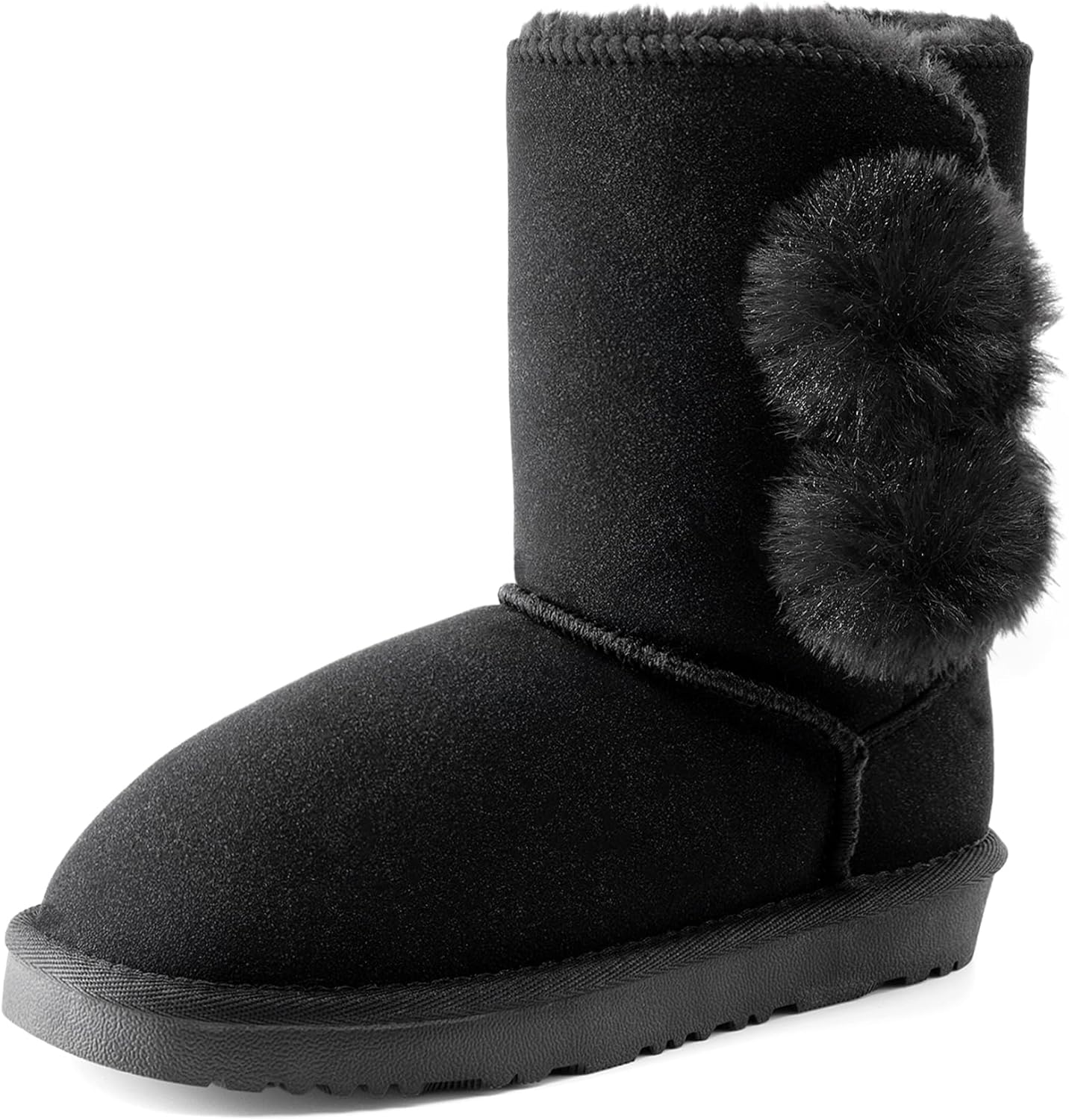 DREAM PAIRS Girls Boots for Kids - Cozy Winter Snow Footwear