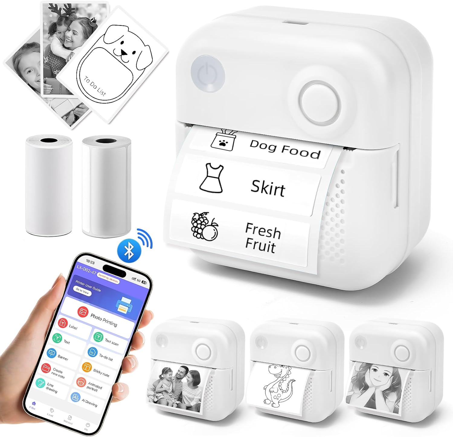 Portable Bluetooth Label Maker for Anywhere