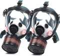 HANUU Gas Mask Full Face Respirator (2 Pack) - Durable Protection